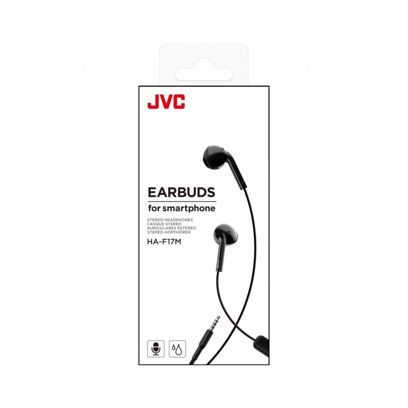 JVC HA-F17M Auriculares Alámbrico Dentro de oído Llamadas Música Negro