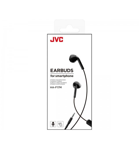 JVC HA-F17M Auricolare Cablato In-ear Musica e Chiamate Nero
