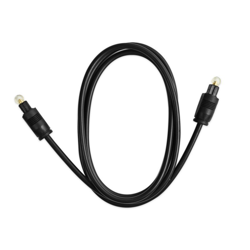 Ekon ECATOSL10K cable de fibra optica 1 m TOSLINK Negro