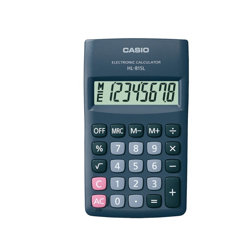 Casio HL-815L Taschenrechner Tasche Einfacher Taschenrechner Schwarz
