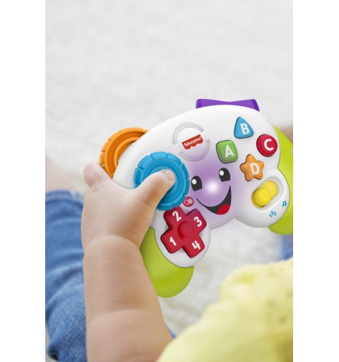 Fisher-Price Laugh & Learn Controller Gioca & Impara Ridi & Impara - Edizione multilingue, Joystick Giocattolo Musicale per