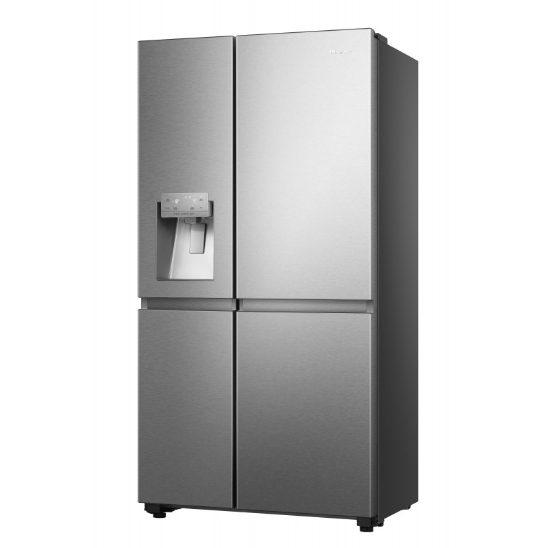 Hisense RS818N4TIE frigo américain Autoportante 632 L E Acier inoxydable