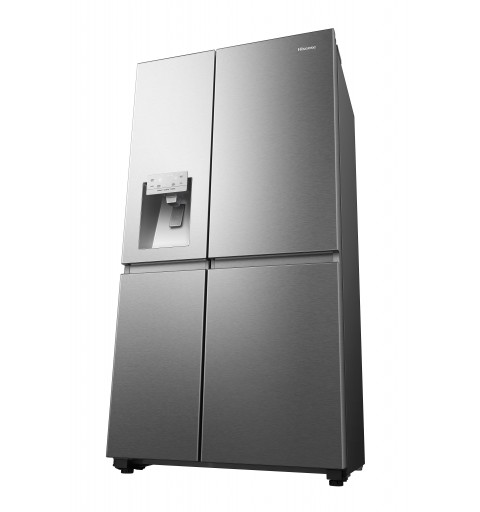 Hisense RS818N4TIE frigo américain Autoportante 632 L E Acier inoxydable