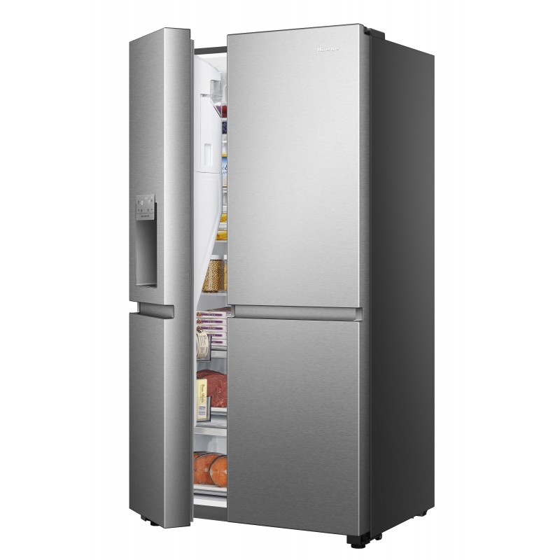 Hisense RS818N4TIE side-by-side refrigerator Freestanding 632 L E Stainless steel