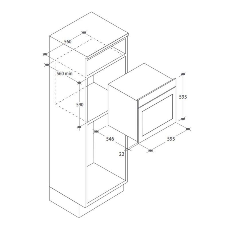 Candy FCXE 625 X 78 L A Acciaio inossidabile