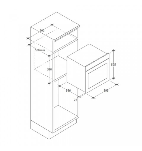 Candy FCXE 625 X 78 L A Acciaio inossidabile