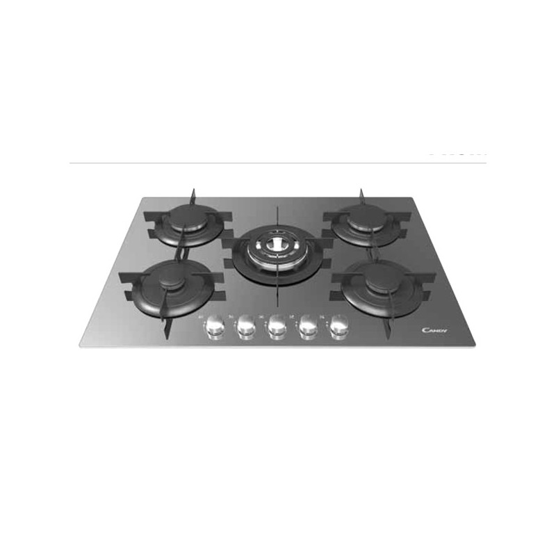 Candy CVG 75 SQPX Negro Integrado 75 cm Encimera de gas 5 zona(s)