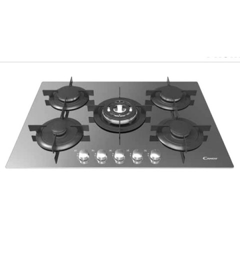 Candy CVG 75 SQPX Schwarz Integriert 75 cm Gaskochfeld 5 Zone(n)