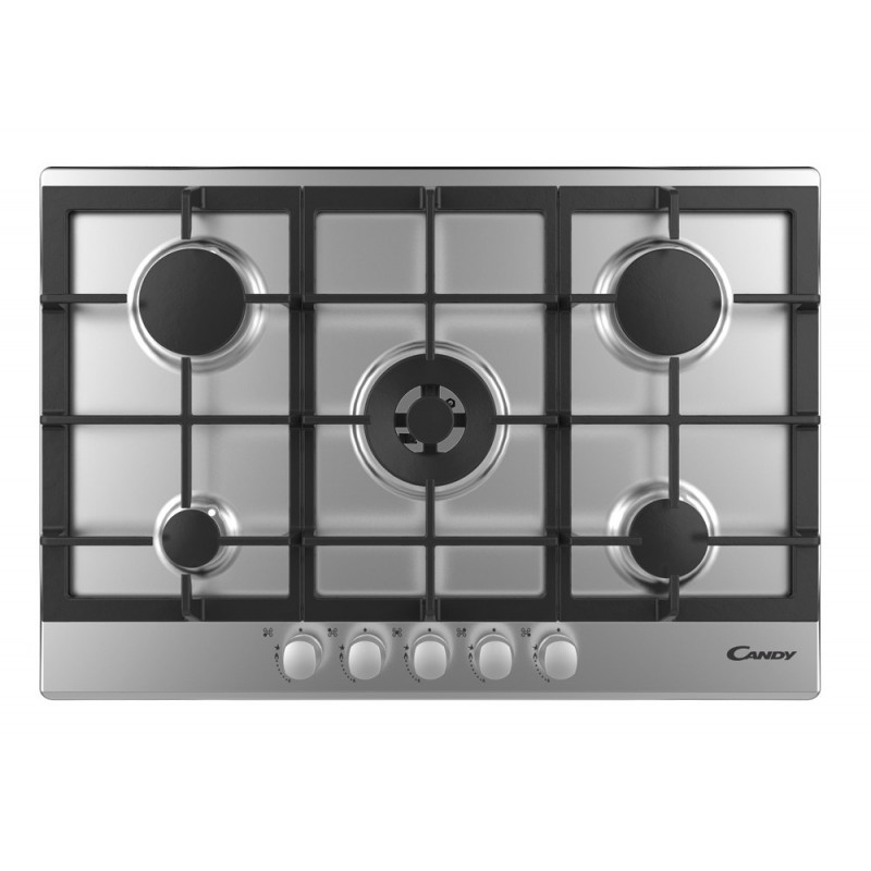 Candy Timeless CPG75SWGX Stainless steel Built-in Gas 5 zone(s)