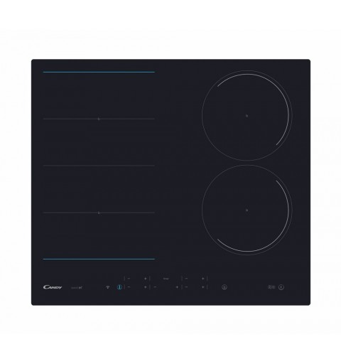 Candy CIES644DCWIFI Black Built-in 59 cm Zone induction hob 4 zone(s)