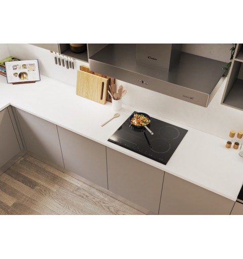 Candy CIES644DCWIFI Black Built-in 59 cm Zone induction hob 4 zone(s)