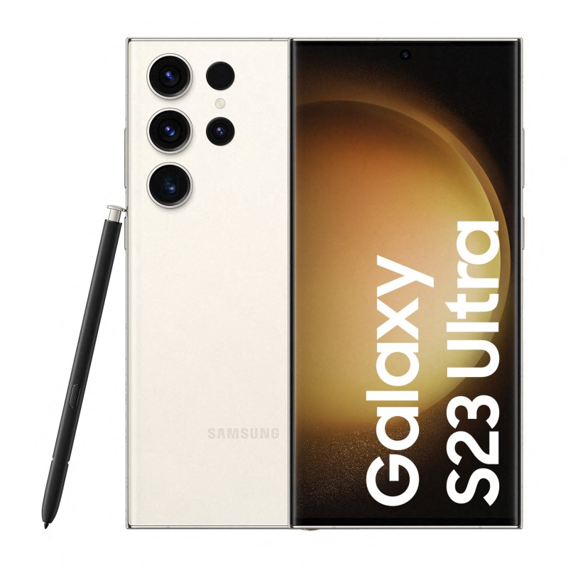 Samsung Galaxy S23 Ultra SM-S918B 17,3 cm (6.8 Zoll) Dual-SIM Android 13 5G USB Typ-C 12 GB 512 GB 5000 mAh Cremefarben