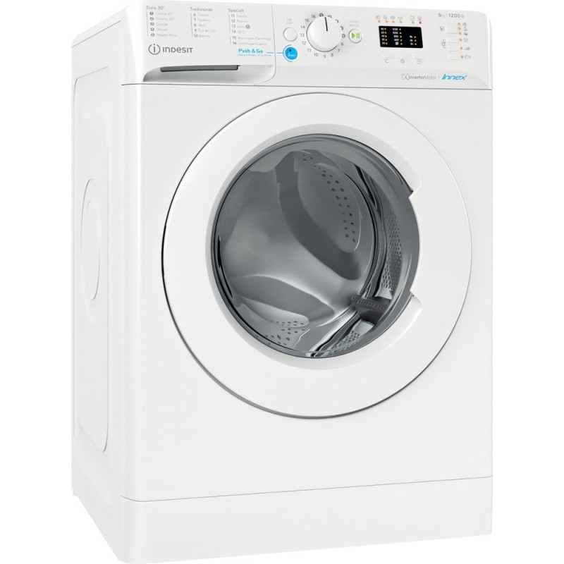 Indesit BWA 81285X W IT machine à laver Charge avant 8 kg 1200 tr min B Blanc