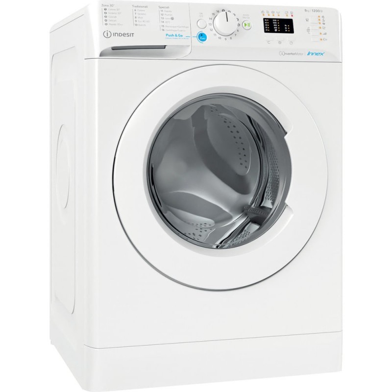 Indesit BWA 81285X W IT lavatrice Caricamento frontale 8 kg 1200 Giri min B Bianco
