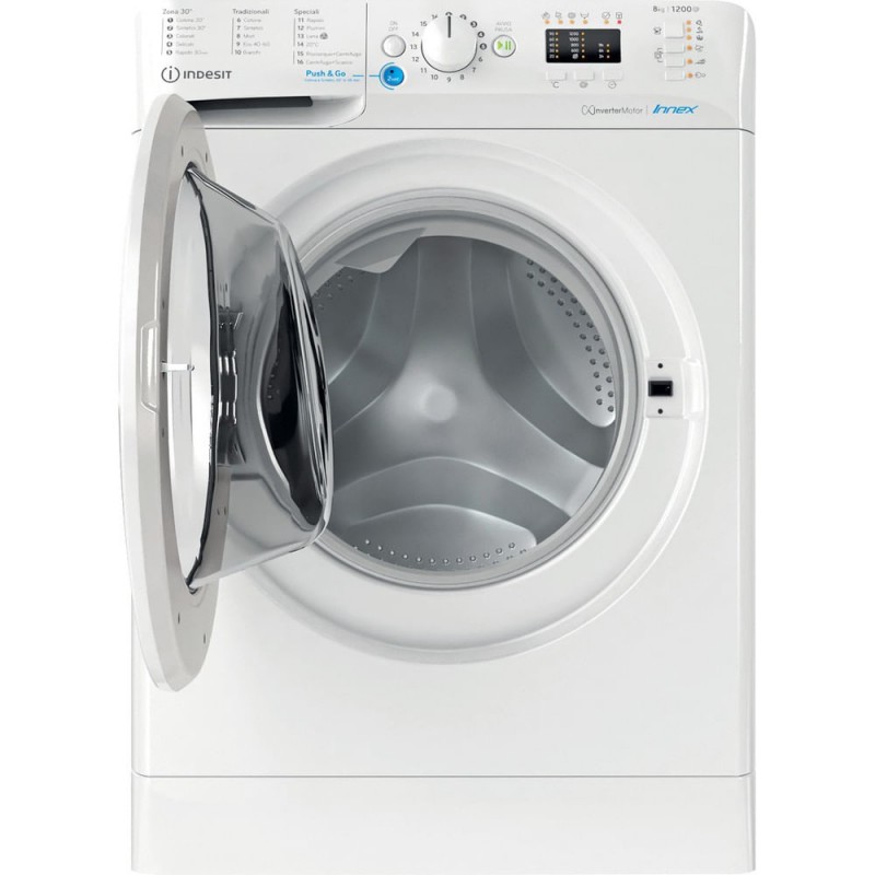 Indesit BWA 81285X W IT lavatrice Caricamento frontale 8 kg 1200 Giri min B Bianco