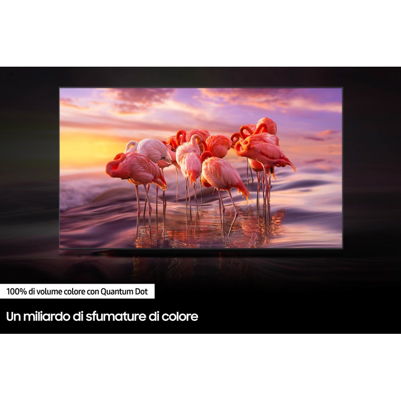 Samsung Series 6 TV QLED 4K 75” QE75Q60B Smart TV Wi-Fi Black 2022, Quantum HDR, Ultra sottile, Colori Ultra luminosi, Suono