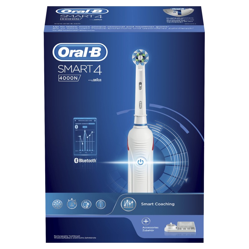 Oral-B 80314186 brosse à dents électrique Adulte Brosse à dents rotative oscillante Blanc