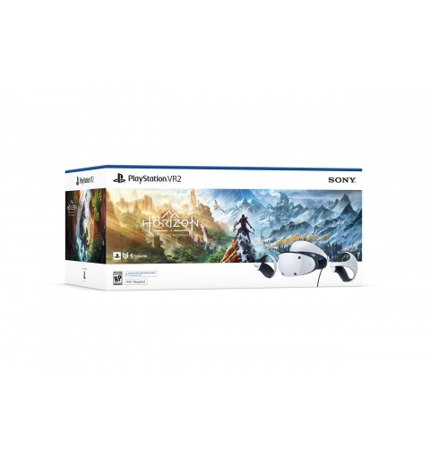 Sony PlayStation VR2 + Voucher Horizon Call of the Mountain Dediziertes obenmontiertes Display Schwarz, Weiß