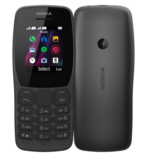 Nokia 110 4,5 cm (1.77") Noir Téléphone numérique
