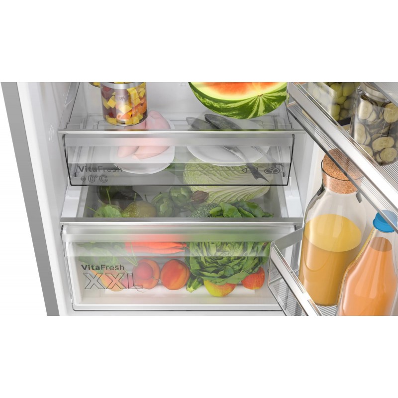 Bosch Serie 4 KGN362LDF fridge-freezer Freestanding 321 L D Stainless steel
