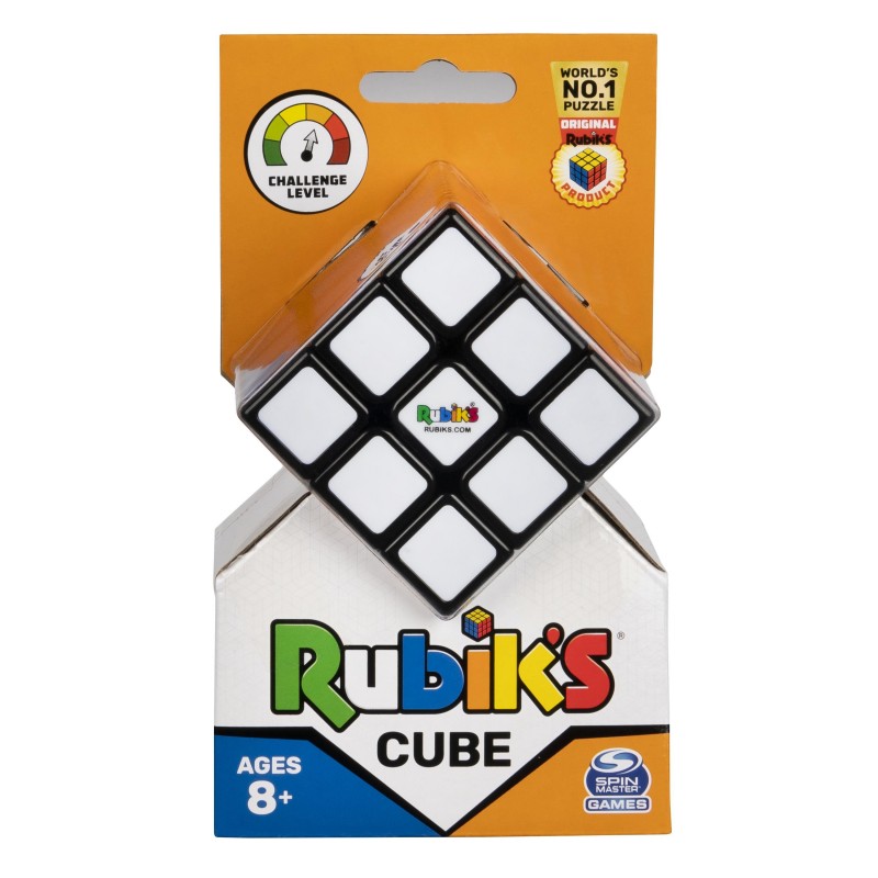 Spin Master Rubik’s Cube, The Original 3x3 Cube 3D Puzzle Fidget Cube Stress Relief Fidget Toy Brain Teasers Travel Games, for