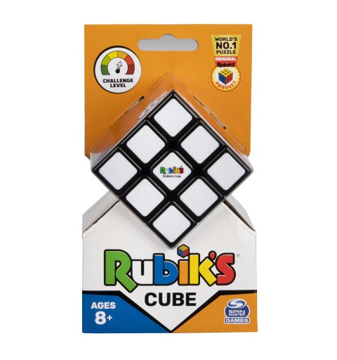 Spin Master Rubik’s Cube, The Original 3x3 Cube 3D Puzzle Fidget Cube Stress Relief Fidget Toy Brain Teasers Travel Games, for