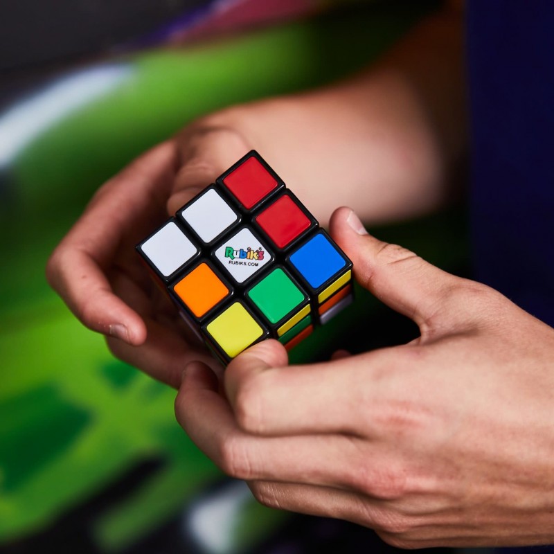 Spin Master Rubik’s , , Il Cubo di Classico 3X3, L'Originale, per bambini dagli 8+, Rompicapo Professionale a cobinazione di