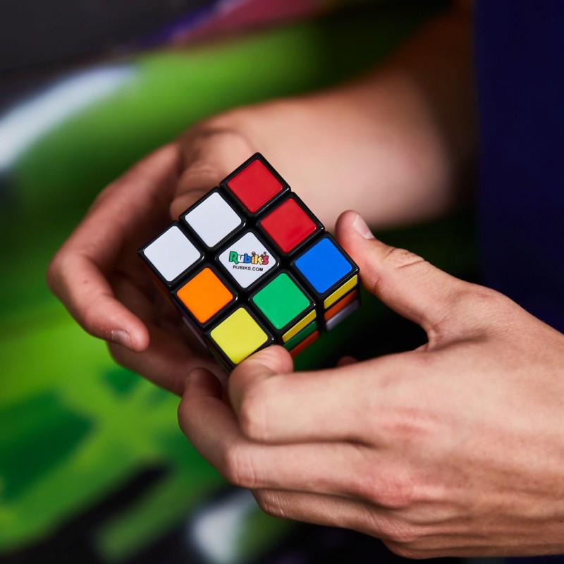 Spin Master Rubik’s Zauberwürfel, das Original 3x3 Farben-Puzzle, klassischer Problemlösewürfel