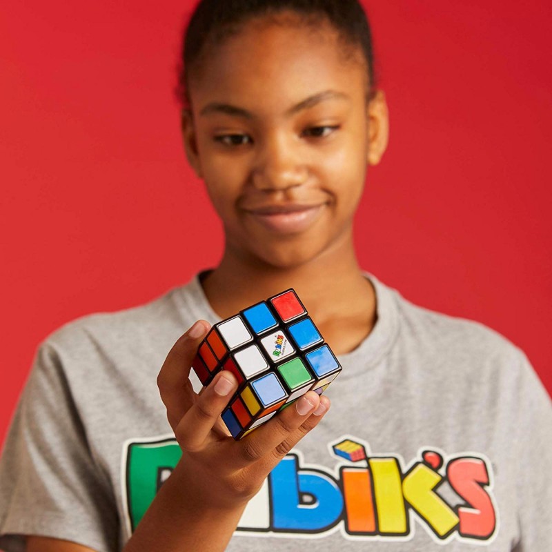 Spin Master Rubik’s , , Il Cubo di Classico 3X3, L'Originale, per bambini dagli 8+, Rompicapo Professionale a cobinazione di