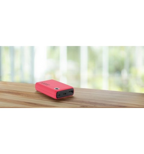 Cellularline ESSENCE Polímero de litio 10000 mAh Negro, Rojo