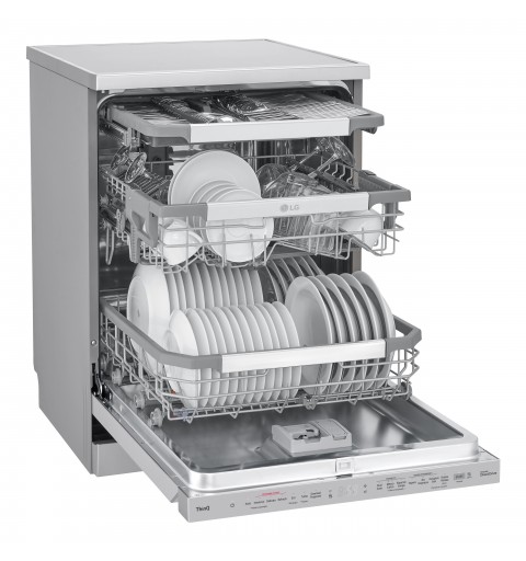 LG DF455HSS lavastoviglie Libera installazione 14 coperti C