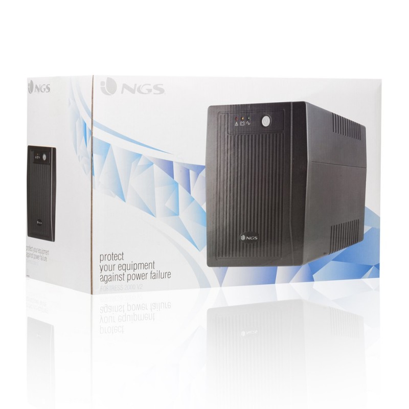 NGS FORTRESS 2000 V2 En espera (Fuera de línea) o Standby (Offline) 1,5 kVA 900 W 4 salidas AC