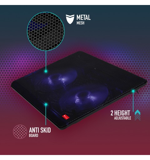 NGS Jetstand notebook cooling pad 39.6 cm (15.6") 1000 RPM Black