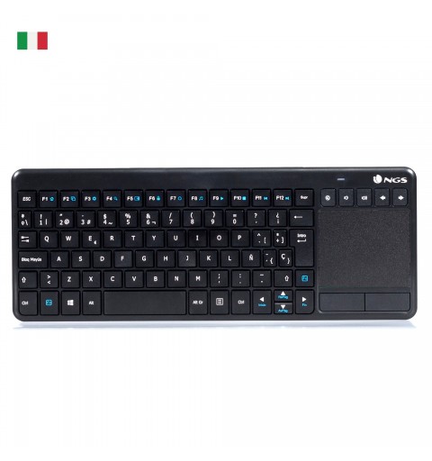NGS TV Warrior, QWERTY, IT keyboard RF Wireless Italian Black