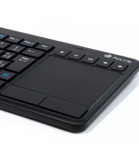 NGS TV Warrior, QWERTY, IT clavier RF sans fil Italien Noir