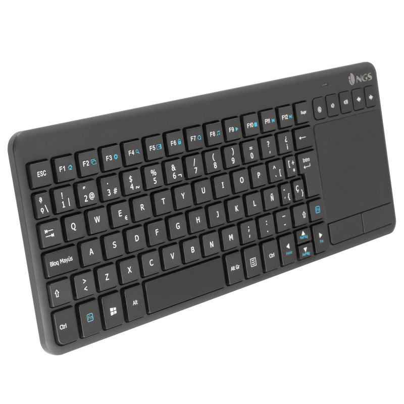 NGS TV Warrior, QWERTY, IT clavier RF sans fil Italien Noir