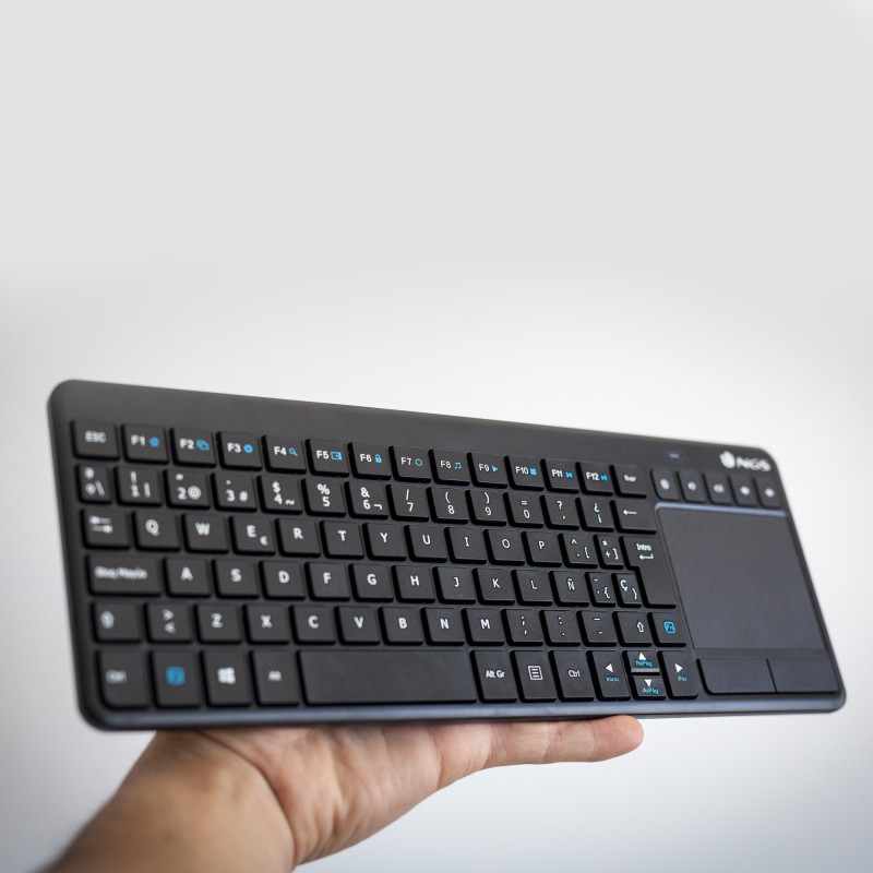 NGS TV Warrior, QWERTY, IT clavier RF sans fil Italien Noir