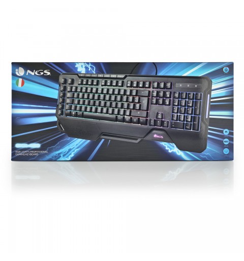 NGS GKX-450 IT teclado USB QWERTY Italiano Negro