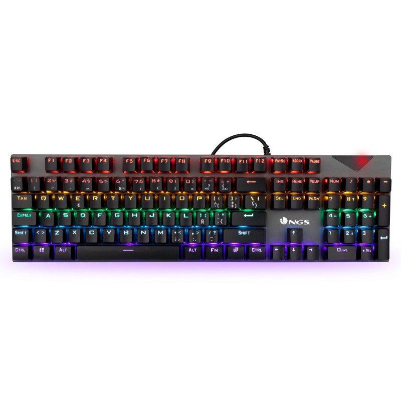 NGS ﻿﻿GKX-500, QWERTY, IT keyboard USB Italian Black