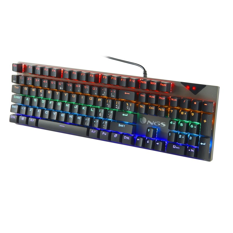 NGS ﻿﻿GKX-500, QWERTY, IT keyboard USB Italian Black