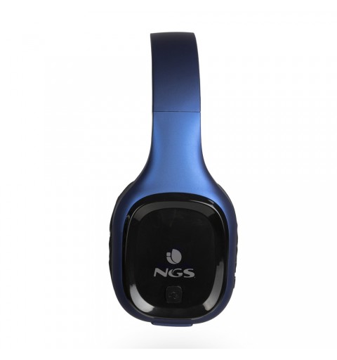 NGS Artica Sloth Auricolare Con cavo e senza cavo A Padiglione Musica e Chiamate Bluetooth Nero, Blu