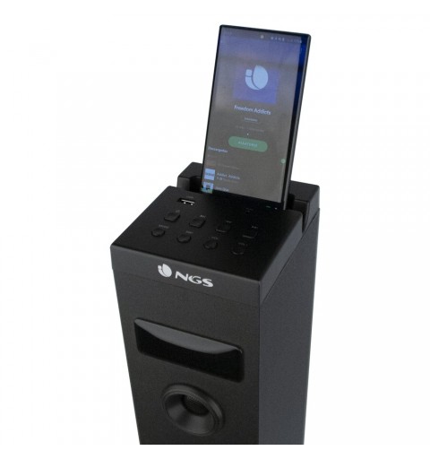 NGS Sky Charm Nero Con cavo e senza cavo 50 W