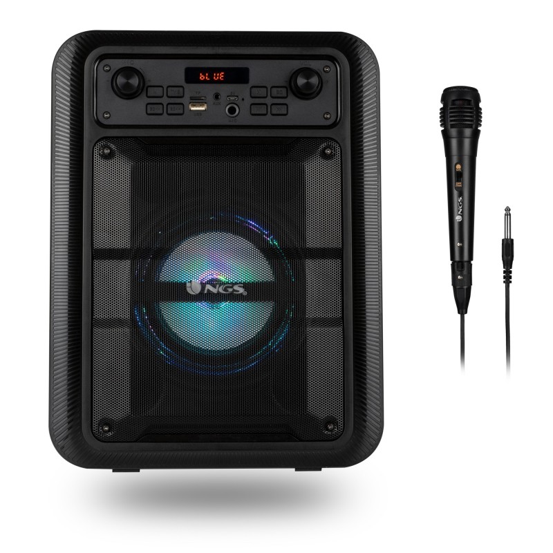 NGS Roller Lingo Stereo portable speaker Black 9 W