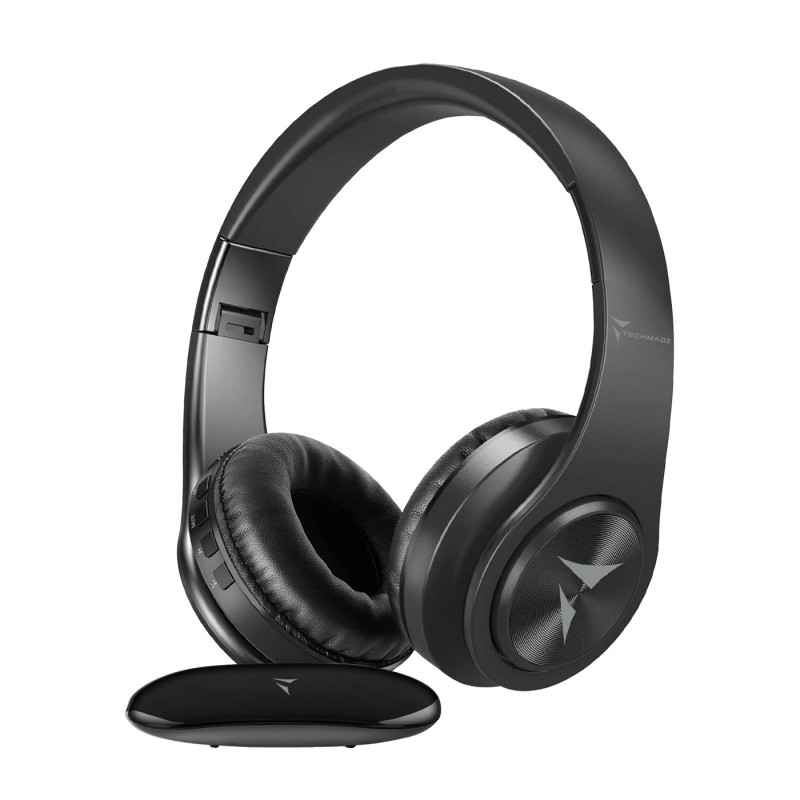 Techmade TM-YH690 cuffia e auricolare Cuffie Wireless A Padiglione Musica Giornaliera Nero