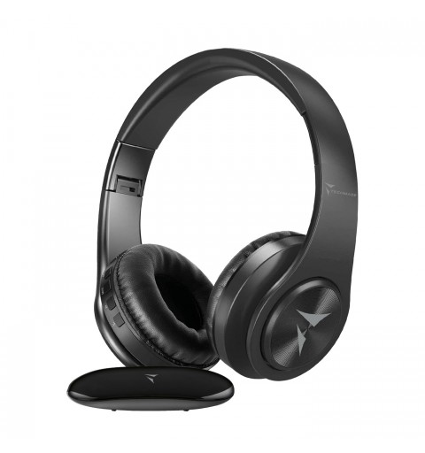 Techmade TM-YH690 cuffia e auricolare Cuffie Wireless A Padiglione Musica Giornaliera Nero