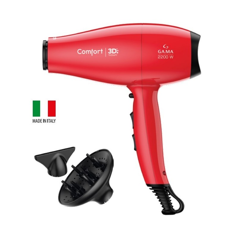 GA.MA Comfort 3D Therapy Ultra Ion 2200 W Rouge