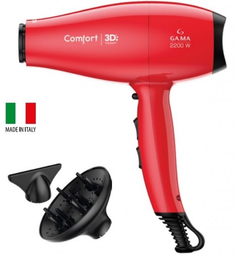 GA.MA Comfort 3D Therapy Ultra Ion 2200 W Rojo