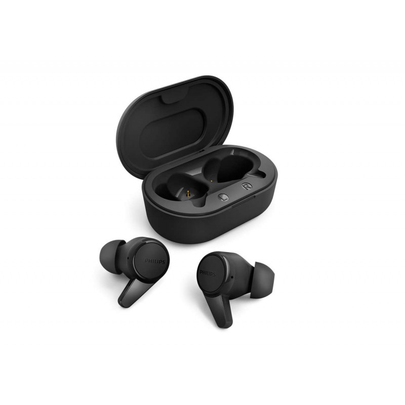 Oreillettes bluetooth tws ipx4 avec boîtier de noir