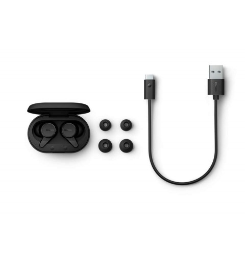 Philips 1000 series TAT1207BK 00 auricular y casco Auriculares True Wireless Stereo (TWS) Dentro de oído Bluetooth Negro