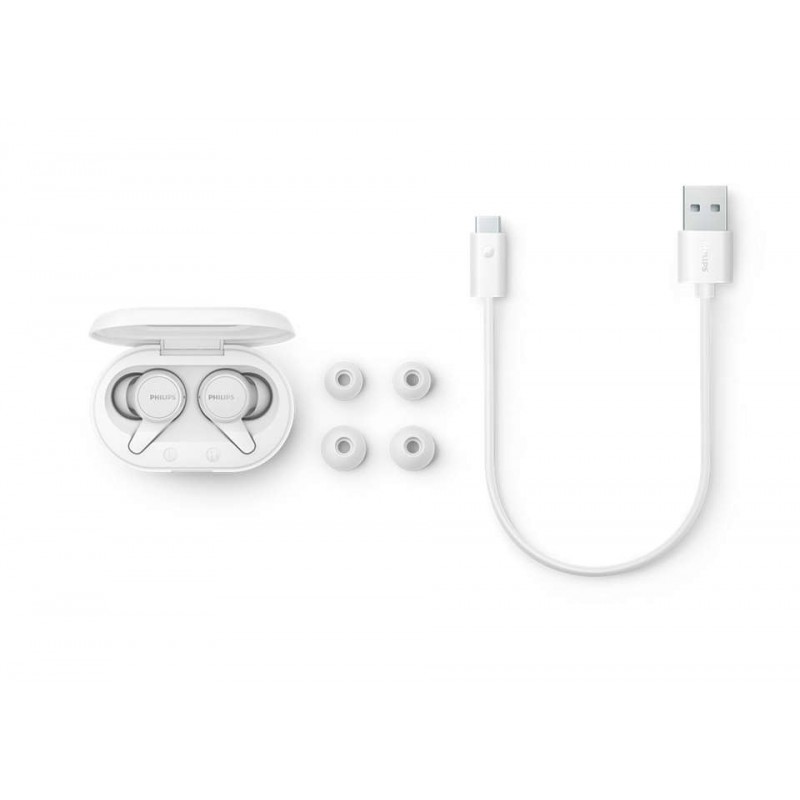 Philips 1000 series TAT1207WT 00 headphones headset Wireless In-ear Bluetooth White